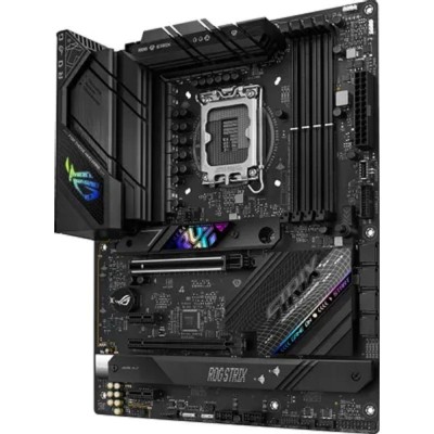Материнская плата ASUS ROG STRIX B760-F GAMING WIFI (Socket 1700, ATX, 4xDDR5(192GB), DP/HDMI 2.1, 1xPCIe 5.0x16/1xPCIe 3.0x16/2xPCIe 3.0, 1xLAN (2.5GbE), Wi-Fi, BT, 4xSATA 6Gb/s, 3xM.2, 1xType-C, 7xUSB 3.2) Материнская плата ASUS ROG STRIX B760-F GAMING WIFI (Socket 1700, ATX, 4xDDR5(192GB), DP/HDMI 2.1, 1xPCIe 5.0x16/1xPCIe 3.0x16/2xPCIe 3.0, 1xLAN (2.5GbE), Wi-Fi, BT, 4xSATA 6Gb/s, 3xM.2, 1xType-C, 7xUSB 3.2)