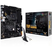 Материнская плата ASUS TUF GAMING B550-PLUS WIFI II (Socket AM4, ATX, 4xDDR4(128GB), DP/HDMI, 1xPCIe 4.0x16/1xPCIe 3.0x16/3xPCIe 3.0, 1xLAN (2.5GbE), Wi-Fi, BT, 6xSATA 6Gb/s, 2xM.2, 1xType-C 5xUSB 3.2, 2xUSB 2.0)