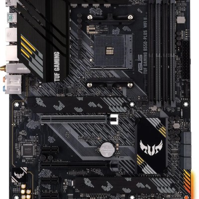 Материнская плата ASUS TUF GAMING B550-PLUS WIFI II (Socket AM4, ATX, 4xDDR4(128GB), DP/HDMI, 1xPCIe 4.0x16/1xPCIe 3.0x16/3xPCIe 3.0, 1xLAN (2.5GbE), Wi-Fi, BT, 6xSATA 6Gb/s, 2xM.2, 1xType-C 5xUSB 3.2, 2xUSB 2.0) Материнская плата ASUS TUF GAMING B550-PLUS WIFI II (Socket AM4, ATX, 4xDDR4(128GB), DP/HDMI, 1xPCIe 4.0x16/1xPCIe 3.0x16/3xPCIe 3.0, 1xLAN (2.5GbE), Wi-Fi, BT, 6xSATA 6Gb/s, 2xM.2, 1xType-C 5xUSB 3.2, 2xUSB 2.0)