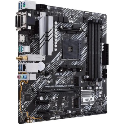 Материнская плата ASUS Prime B550M-A WiFi II B550 Socket AM4 4xDDR4, 4xSATA3, RAID, 2xM.2, 1xPCI-E16x, 6xUSB3.2, D-Sub, DVI-D, HDMI, WiFi, Glan, mATX Материнская плата ASUS Prime B550M-A WiFi II B550 Socket AM4 4xDDR4, 4xSATA3, RAID, 2xM.2, 1xPCI-E16x, 6xUSB3.2, D-Sub, DVI-D, HDMI, WiFi, Glan, mATX