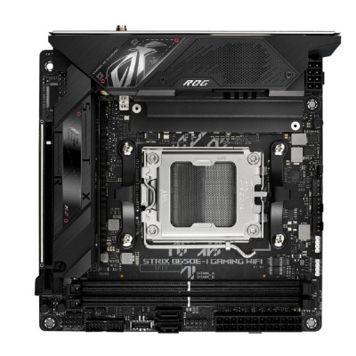 Материнская плата ASUS ROG STRIX B650E-I GAMING WIFI (Socket AM5, mini ITX, 2xDDR5(64GB), HDMI 2.1, 1xPCIe 5.0x16, 1xLAN (2.5GbE), Wi-Fi 6E, BT, 2xSATA 6Gb/s, 2xM.2, 2xType-C, 4xUSB 3.2, 2xUSB 2.0) Материнская плата ASUS ROG STRIX B650E-I GAMING WIFI (Socket AM5, mini ITX, 2xDDR5(64GB), HDMI 2.1, 1xPCIe 5.0x16, 1xLAN (2.5GbE), Wi-Fi 6E, BT, 2xSATA 6Gb/s, 2xM.2, 2xType-C, 4xUSB 3.2, 2xUSB 2.0)