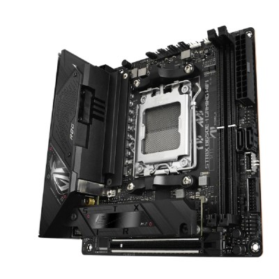Материнская плата ASUS ROG STRIX B650E-I GAMING WIFI (Socket AM5, mini ITX, 2xDDR5(64GB), HDMI 2.1, 1xPCIe 5.0x16, 1xLAN (2.5GbE), Wi-Fi 6E, BT, 2xSATA 6Gb/s, 2xM.2, 2xType-C, 4xUSB 3.2, 2xUSB 2.0) Материнская плата ASUS ROG STRIX B650E-I GAMING WIFI (Socket AM5, mini ITX, 2xDDR5(64GB), HDMI 2.1, 1xPCIe 5.0x16, 1xLAN (2.5GbE), Wi-Fi 6E, BT, 2xSATA 6Gb/s, 2xM.2, 2xType-C, 4xUSB 3.2, 2xUSB 2.0)