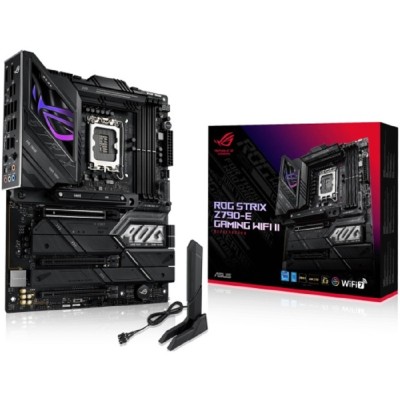 Материнская плата ASUS ROG STRIX Z790-E GAMING WIFI (Socket 1700, ATX, 4xDDR5(192GB), DP/HDMI, 1xPCIe 5.0x16/2xPCIe 4.0x16, 1xLAN (2.5GbE), Wi-Fi, BT, 4xSATA 6Gb/s, 5xM.2, 2xType-C, 10xUSB 3.2) Материнская плата ASUS ROG STRIX Z790-E GAMING WIFI (Socket 1700, ATX, 4xDDR5(192GB), DP/HDMI, 1xPCIe 5.0x16/2xPCIe 4.0x16, 1xLAN (2.5GbE), Wi-Fi, BT, 4xSATA 6Gb/s, 5xM.2, 2xType-C, 10xUSB 3.2)