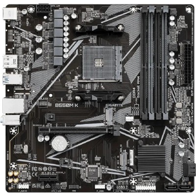 Материнская плата Gigabyte B550M K SocketAM4, AMD B550, mATX Ret Материнская плата Gigabyte B550M K SocketAM4, AMD B550, mATX Ret