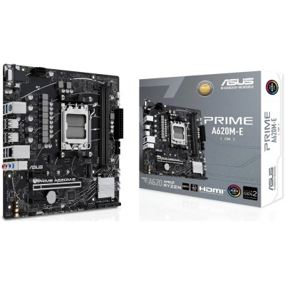 Материнская плата ASUS PRIME A620M-E-CSM (Socket AM5, mATX, 2xDDR5(96GB), VGA/DP/HDMI, 1xPCIe 4.0x16/2xPCIe 4.0x1, 1xLAN, 4xSATA 6Gb/s, 1xM.2, 2xUSB 3.2, 4xUSB 2.0, 1xPS/2) Материнская плата ASUS PRIME A620M-E-CSM (Socket AM5, mATX, 2xDDR5(96GB), VGA/DP/HDMI, 1xPCIe 4.0x16/2xPCIe 4.0x1, 1xLAN, 4xSATA 6Gb/s, 1xM.2, 2xUSB 3.2, 4xUSB 2.0, 1xPS/2)