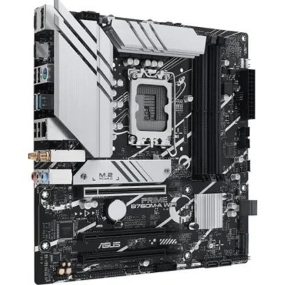 Материнская плата ASUS PRIME B760M-A WIFI (Socket 1700, mATX, 4xDDR5(128GB), 2xHDMI 2.1/DP, 3xPCIe 4.0x16, 1xLAN (2.5GbE), Wi-Fi, BT, 4xSATA 6Gb/s, 2xM.2, 2xUSB 3.2, 4xUSB 2.0, 1xPS/2) Материнская плата ASUS PRIME B760M-A WIFI (Socket 1700, mATX, 4xDDR5(128GB), 2xHDMI 2.1/DP, 3xPCIe 4.0x16, 1xLAN (2.5GbE), Wi-Fi, BT, 4xSATA 6Gb/s, 2xM.2, 2xUSB 3.2, 4xUSB 2.0, 1xPS/2)