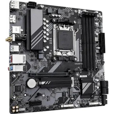 Материнская плата Gigabyte B650M D3HP AX AM5 AMD B650 4xDDR5 mATX AC`97 8ch(7.1) 2.5Gg RAID+HDMI+DP Материнская плата Gigabyte B650M D3HP AX AM5 AMD B650 4xDDR5 mATX AC`97 8ch(7.1) 2.5Gg RAID+HDMI+DP