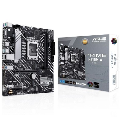 Материнская плата ASUS PRIME H610M-A-CSM (Socket 1700, mATX, 2xDDR5(96GB), VGA/DP/HDMI, 1xPCIe 4.0x16/1xPCIe 3.0, 1xLAN, 4xSATA 6Gb/s, 2xM.2, 1xM.2 E key, 2xUSB 3.2, 2xUSB 2.0, 2xPS/2) Материнская плата ASUS PRIME H610M-A-CSM (Socket 1700, mATX, 2xDDR5(96GB), VGA/DP/HDMI, 1xPCIe 4.0x16/1xPCIe 3.0, 1xLAN, 4xSATA 6Gb/s, 2xM.2, 1xM.2 E key, 2xUSB 3.2, 2xUSB 2.0, 2xPS/2)