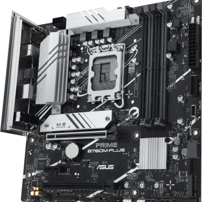 Материнская плата ASUS PRIME B760M-PLUS (Socket 1700, mATX, 4xDDR5(192GB), DP/HDMI 2.1, 2xPCIe 4.0x16/1xPCIe 4.0, 1xLAN (2.5GbE), 4xSATA 6Gb/s, 2xM.2, 2xUSB 3.2, 4xUSB 2.0, 1xPS/2) Материнская плата ASUS PRIME B760M-PLUS (Socket 1700, mATX, 4xDDR5(192GB), DP/HDMI 2.1, 2xPCIe 4.0x16/1xPCIe 4.0, 1xLAN (2.5GbE), 4xSATA 6Gb/s, 2xM.2, 2xUSB 3.2, 4xUSB 2.0, 1xPS/2)