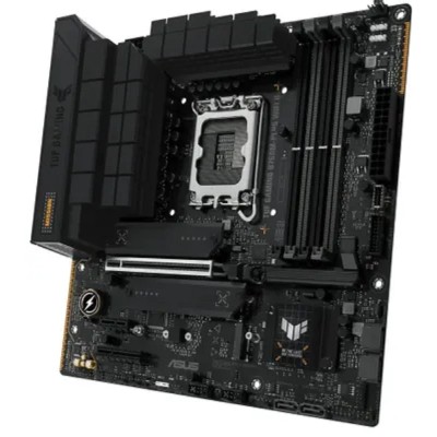 Материнская плата ASUS TUF GAMING B760M-PLUS WIFI II (Socket 1700, mATX, 4xDDR5(192GB),DP/HDMI, 1xPCIe 5.0x16/1xPCIe 4.0x4/1xPCIe 3.0, 1xLAN (2.5GbE), Wi-Fi, BT,4xSATA 6Gb/s, 3xM.2, 1xType-C, 3xUSB 3.2, 4xUSB 2.0) Материнская плата ASUS TUF GAMING B760M-PLUS WIFI II (Socket 1700, mATX, 4xDDR5(192GB),DP/HDMI, 1xPCIe 5.0x16/1xPCIe 4.0x4/1xPCIe 3.0, 1xLAN (2.5GbE), Wi-Fi, BT,4xSATA 6Gb/s, 3xM.2, 1xType-C, 3xUSB 3.2, 4xUSB 2.0)