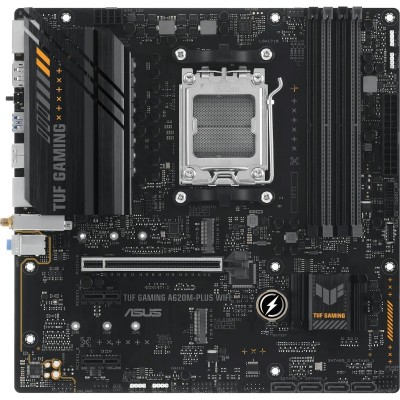 Материнская плата ASUS TUF GAMING A620M-PLUS WIFI (Socket AM5, mATX, 4xDDR5(128GB), 2xDP/HDMI 2.1, 1xPCIe 4.0x16/2xPCIe 3.0, 1xLAN (2.5GbE), Wi-Fi, BT, 4xSATA 6Gb/s, 2xM.2, 2xUSB 3.2, 4xUSB 2.0, 1xPS/2) Материнская плата ASUS TUF GAMING A620M-PLUS WIFI (Socket AM5, mATX, 4xDDR5(128GB), 2xDP/HDMI 2.1, 1xPCIe 4.0x16/2xPCIe 3.0, 1xLAN (2.5GbE), Wi-Fi, BT, 4xSATA 6Gb/s, 2xM.2, 2xUSB 3.2, 4xUSB 2.0, 1xPS/2)