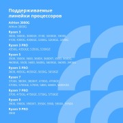 Материнская плата CBR A320M Chipset A320, Socket AM4, 2*DDR4, mATX, VGA+HDMI, 1*PCIEx16, 1*PCIEx1,1*M.2(PCIe NVMe Gen3 x4 & SATA3), 4*SATA3, 2*USB2.0 + 2*USB3.0, LAN 1Gb