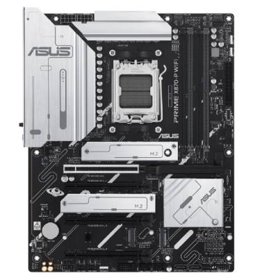 Материнская плата ASUS PRIME X870-P WIFI (Socket AM5, ATX, 4xDDR5(256GB), HDMI 2.1, 1xPCIe 5.0x16/3xPCIe 4.0x16, 1xLAN (2.5GbE), 2xSATA 6Gb/s, 4xM.2, RAIDXpert2 Technology, Wi-Fi 7, 2xType-C, Wi-Fi 7, 4xUSB 3.2, 2xUSB Материнская плата ASUS PRIME X870-P WIFI (Socket AM5, ATX, 4xDDR5(256GB), HDMI 2.1, 1xPCIe 5.0x16/3xPCIe 4.0x16, 1xLAN (2.5GbE), 2xSATA 6Gb/s, 4xM.2, RAIDXpert2 Technology, Wi-Fi 7, 2xType-C, Wi-Fi 7, 4xUSB 3.2, 2xUSB