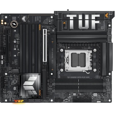 Материнская плата ASUS TUF GAMING X870-PLUS WIFI (Socket AM5, ATX, 4xDDR5(192GB), HDMI, 1xPCIe 5.0x16/1xPCIe 4.0x16, 1xLAN (2.5GbE), Wi-Fi 7, BT 5.4, 2xSATA 6Gb/s, 4xM.2, 2xType-C, 7xUSB 3.2, 1xUSB 2.0) Материнская плата ASUS TUF GAMING X870-PLUS WIFI (Socket AM5, ATX, 4xDDR5(192GB), HDMI, 1xPCIe 5.0x16/1xPCIe 4.0x16, 1xLAN (2.5GbE), Wi-Fi 7, BT 5.4, 2xSATA 6Gb/s, 4xM.2, 2xType-C, 7xUSB 3.2, 1xUSB 2.0)