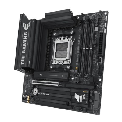 Материнская плата ASUS TUF GAMING B850M-PLUS WIFI (Socket AM5, mATX, 4xDDR5(256GB), DP/HDMI, 1xPCIe 5.0x16/1xPCIe 4.0x1, 1xLAN (2.5GbE), Wi-Fi, BT, 4xSATA 6Gb/s, 3xM.2, 1xType-C, 7xUSB 3.2, 4xUSB 2.0) Материнская плата ASUS TUF GAMING B850M-PLUS WIFI (Socket AM5, mATX, 4xDDR5(256GB), DP/HDMI, 1xPCIe 5.0x16/1xPCIe 4.0x1, 1xLAN (2.5GbE), Wi-Fi, BT, 4xSATA 6Gb/s, 3xM.2, 1xType-C, 7xUSB 3.2, 4xUSB 2.0)