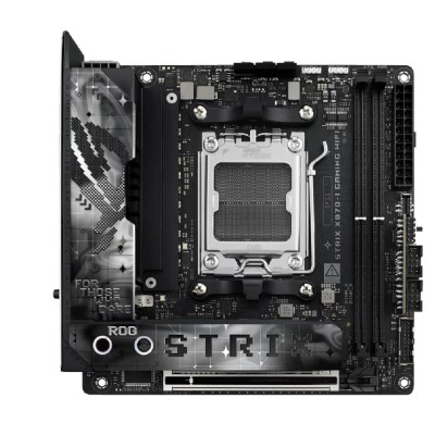 Материнская плата ASUS ROG STRIX X870-I GAMING WIFI (Socket AM5, ATX, 4xDDR5(192GB), HDMI, 1xPCIe5.0x16/2xPCIe 4.0x16/1xLAN (2.5GbE), WiFi7, 2xSATA 6Gb/s, 4xM.2, 2xUSB4, 2xType-C,4xUSB 3.2, 3xUSB 2.0) Материнская плата ASUS ROG STRIX X870-I GAMING WIFI (Socket AM5, ATX, 4xDDR5(192GB), HDMI, 1xPCIe5.0x16/2xPCIe 4.0x16/1xLAN (2.5GbE), WiFi7, 2xSATA 6Gb/s, 4xM.2, 2xUSB4, 2xType-C,4xUSB 3.2, 3xUSB 2.0)