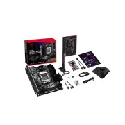 Материнская плата ASUS ROG STRIX X870-I GAMING WIFI (Socket AM5, ATX, 4xDDR5(192GB), HDMI, 1xPCIe5.0x16/2xPCIe 4.0x16/1xLAN (2.5GbE), WiFi7, 2xSATA 6Gb/s, 4xM.2, 2xUSB4, 2xType-C,4xUSB 3.2, 3xUSB 2.0)