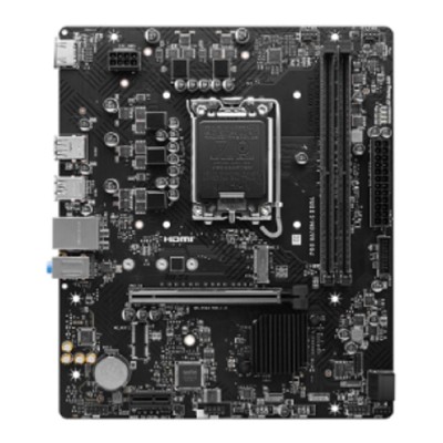 Материнская плата MSI PRO H610M-S DDR4 H610, LGA1700, 2*DDR4, 1*PCIEx16, 1*PCIEx1, 1*M.2, 2*USB3.2Gen1, 4*USB2.0, 2*SATA3.0, 1G, HDMI, M-ATX, RTL Материнская плата MSI PRO H610M-S DDR4 H610, LGA1700, 2*DDR4, 1*PCIEx16, 1*PCIEx1, 1*M.2, 2*USB3.2Gen1, 4*USB2.0, 2*SATA3.0, 1G, HDMI, M-ATX, RTL