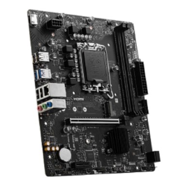 Материнская плата MSI PRO H610M-S DDR4 H610, LGA1700, 2*DDR4, 1*PCIEx16, 1*PCIEx1, 1*M.2, 2*USB3.2Gen1, 4*USB2.0, 2*SATA3.0, 1G, HDMI, M-ATX, RTL Материнская плата MSI PRO H610M-S DDR4 H610, LGA1700, 2*DDR4, 1*PCIEx16, 1*PCIEx1, 1*M.2, 2*USB3.2Gen1, 4*USB2.0, 2*SATA3.0, 1G, HDMI, M-ATX, RTL