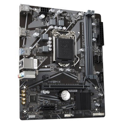 Материнская плата Gigabyte H410M K 2.0 (LGA1200, Q470E, 2*DDR4 (2933), 2*SATA RAID, M.2, 2*PCIe, HDMI, 2*USB 3.2, 4*USB 2.0) RTL Материнская плата Gigabyte H410M K 2.0 (LGA1200, Q470E, 2*DDR4 (2933), 2*SATA RAID, M.2, 2*PCIe, HDMI, 2*USB 3.2, 4*USB 2.0) RTL