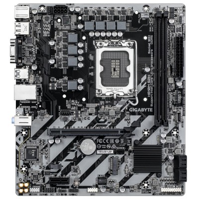 Материнская плата Gigabyte H810M S2H Socket 1851, Intel®H810, 2xDDR5-6400, mATX D-SUB+HDMI+DP, 1xPCI-Ex16, 1xPCI-Ex1, 4xSATA3(RAID 0/1/5/10), 1xM.2, 8Ch Audio, GLan, (5+2)xUSB2.0, (1+2)xUSB3.2, (0+1)xUSB Type-C Материнская плата Gigabyte H810M S2H Socket 1851, Intel®H810, 2xDDR5-6400, mATX D-SUB+HDMI+DP, 1xPCI-Ex16, 1xPCI-Ex1, 4xSATA3(RAID 0/1/5/10), 1xM.2, 8Ch Audio, GLan, (5+2)xUSB2.0, (1+2)xUSB3.2, (0+1)xUSB Type-C
