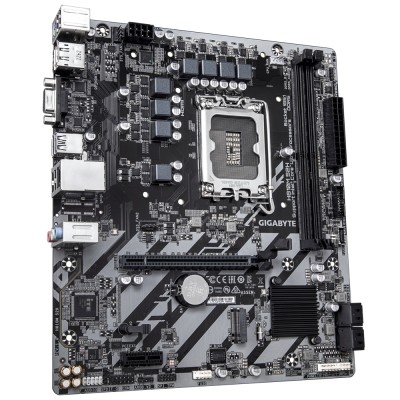 Материнская плата Gigabyte H810M S2H Socket 1851, Intel®H810, 2xDDR5-6400, mATX D-SUB+HDMI+DP, 1xPCI-Ex16, 1xPCI-Ex1, 4xSATA3(RAID 0/1/5/10), 1xM.2, 8Ch Audio, GLan, (5+2)xUSB2.0, (1+2)xUSB3.2, (0+1)xUSB Type-C Материнская плата Gigabyte H810M S2H Socket 1851, Intel®H810, 2xDDR5-6400, mATX D-SUB+HDMI+DP, 1xPCI-Ex16, 1xPCI-Ex1, 4xSATA3(RAID 0/1/5/10), 1xM.2, 8Ch Audio, GLan, (5+2)xUSB2.0, (1+2)xUSB3.2, (0+1)xUSB Type-C