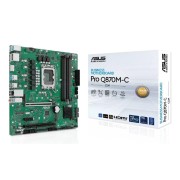 Материнская плата ASUS PRO Q870M-C-CSM (Socket 1851, mATX, 4xDDR5, 2xDP/HDMI, 1xPCIe 4.0x16,/1xPCIe 3.0, 1xLAN, 4xSATA 6Gb/s, 2xM.2, 1xM.2 E key, 3xUSB 3.2, 2xUSB 2.0, 2xPS/2)