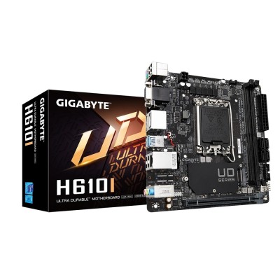 Материнская плата Gigabyte H610I S1700, Intel H610, DDR5, Mini-ITX Материнская плата Gigabyte H610I S1700, Intel H610, DDR5, Mini-ITX