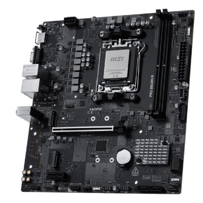 Материнская плата MSI PRO B840M-B SocketAM5 AMD B840 2xDDR5 ATX AC`97 8ch(7.1) 2.5Gg RAID+VGA+HDMI Материнская плата MSI PRO B840M-B SocketAM5 AMD B840 2xDDR5 ATX AC`97 8ch(7.1) 2.5Gg RAID+VGA+HDMI