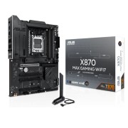 Материнская плата ASUS X870 MAX GAMING WIFI7 (Socket AM5, ATX, 4xDDR5(256GB), HDMI, 1xPCIe 5.0x16/2xPCIe 4.0x16/xPCIe 3.0x16, 1xLAN (2.5GbE), Wi-Fi 7, BT, 4xSATA 6Gb/s, 3xM.2, 2xUSB4 Type-C, 4xUSB 3.2, 4xUSB 2.0)