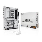 Материнская плата ASUS B850 MAX GAMING WIFI W (Socket AM5, ATX, 4xDDR5(256GB), DP/HDMI 2.1, 1xPCIe 5.0x16/1xPCIe 4.0x16/2xPCIe 3.0x16, 1xLAN (2.5GbE), Wi-Fi, BT, 4xSATA 6Gb/s, 3xM.2, 1*Type-C, 5xUSB 3.2, 2xUSB 2.0)