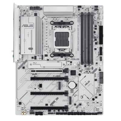 Материнская плата ASUS B850 MAX GAMING WIFI W (Socket AM5, ATX, 4xDDR5(256GB), DP/HDMI 2.1, 1xPCIe 5.0x16/1xPCIe 4.0x16/2xPCIe 3.0x16, 1xLAN (2.5GbE), Wi-Fi, BT, 4xSATA 6Gb/s, 3xM.2, 1*Type-C, 5xUSB 3.2, 2xUSB 2.0) Материнская плата ASUS B850 MAX GAMING WIFI W (Socket AM5, ATX, 4xDDR5(256GB), DP/HDMI 2.1, 1xPCIe 5.0x16/1xPCIe 4.0x16/2xPCIe 3.0x16, 1xLAN (2.5GbE), Wi-Fi, BT, 4xSATA 6Gb/s, 3xM.2, 1*Type-C, 5xUSB 3.2, 2xUSB 2.0)