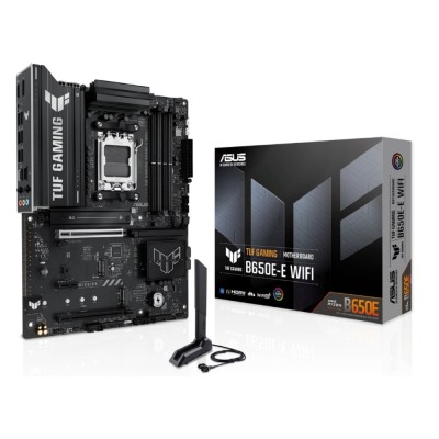 Материнская плата ASUS TUF GAMING B650E-E WIFI, AM5, B650, 4*DDR5, 4*SATA, 3*M.2, 4*USB 3.2, 3*USB 2.0, Type-C, 3*PCIx16, 1*PCIx1, DP+HDMI, ATX; 90MB1LT0-M0EAY0 Материнская плата ASUS TUF GAMING B650E-E WIFI, AM5, B650, 4*DDR5, 4*SATA, 3*M.2, 4*USB 3.2, 3*USB 2.0, Type-C, 3*PCIx16, 1*PCIx1, DP+HDMI, ATX; 90MB1LT0-M0EAY0