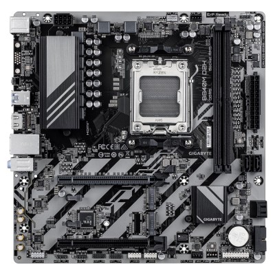 Материнская плата Gigabyte B840M D2H Socket AM5, AMD B840, 2xDDR5-5200, HDMI, 2xPCI-Ex16, 4xSATA3(RAID 0/1/10), 2xM.2, 8 Ch Audio, 1x2,5GLan, (4+4)xUSB2.0, (2+2)xUSB3.2, 1xPS/2, mATX RTL Материнская плата Gigabyte B840M D2H Socket AM5, AMD B840, 2xDDR5-5200, HDMI, 2xPCI-Ex16, 4xSATA3(RAID 0/1/10), 2xM.2, 8 Ch Audio, 1x2,5GLan, (4+4)xUSB2.0, (2+2)xUSB3.2, 1xPS/2, mATX RTL