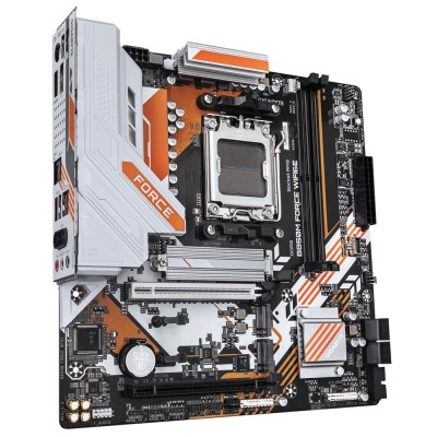 Материнская плата Gigabyte B850M FORCE WF6E SocketAM5 AMD B850 2xDDR5 mATX AC`97 8ch(7.1) 2.5Gg RAID+HDMI+DP Материнская плата Gigabyte B850M FORCE WF6E SocketAM5 AMD B850 2xDDR5 mATX AC`97 8ch(7.1) 2.5Gg RAID+HDMI+DP