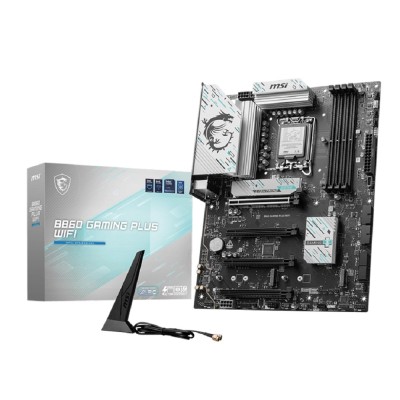 Материнская плата MSI B860 GAMING PLUS WIFI Soc-1851 Intel B860 4xDDR5 ATX AC`97 8ch(7.1) 5Gigabit RAID+HDMI+DP Материнская плата MSI B860 GAMING PLUS WIFI Soc-1851 Intel B860 4xDDR5 ATX AC`97 8ch(7.1) 5Gigabit RAID+HDMI+DP