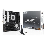 Материнская плата ASUS B850M MAX GAMING WIFI (Socket AM5, mATX, 4xDDR5(256GB), DP/HDMI, 1xPCIe 5.0x16/1xPCIe 4.0, 1xLAN(5GbE), Wi-Fi 7, 4xSATA 6Gb/s, 2xM.2, 2xType-C, 3xUSB 3.2, 2xUSB 2.0)
