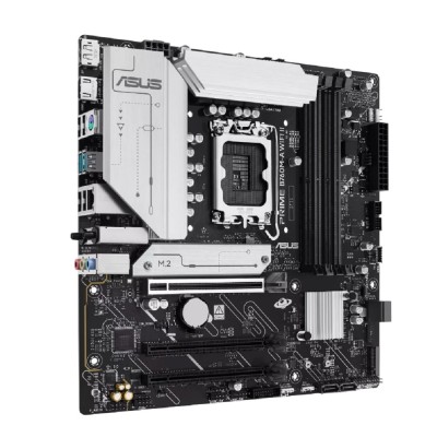 Материнская плата ASUS PRIME B760M-A WIFI II (Socket1700, mATX, 4xDDR5(256GB), DP/HDMI, 1xPCIe 5.0x16/2xPCIe 4.0x16, 1xLAN (2.5GbE), Wi-Fi, BT, 4xSATA 6Gb/s, 2xM.2, 2xUSB 3.2, 4xUSB 2.0) Материнская плата ASUS PRIME B760M-A WIFI II (Socket1700, mATX, 4xDDR5(256GB), DP/HDMI, 1xPCIe 5.0x16/2xPCIe 4.0x16, 1xLAN (2.5GbE), Wi-Fi, BT, 4xSATA 6Gb/s, 2xM.2, 2xUSB 3.2, 4xUSB 2.0)