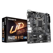Материнская плата Gigabyte H410M H 2.0 LGA1200,Q470E,2xDDR4,1*PCI-Ex16, 2*PCI-Ex1, M.2, TypeC, 3*USB3.2Gen1, 6*USB2.0, 4*SATA3.0, 1G, VGA, HDMI mATX RTL