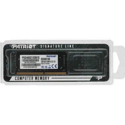 Модуль памяти Patriot DDR4 SODIMM 8GB PSD48G213381S (PC4-17000, 2133MHz, 1.2V) Модуль памяти Patriot DDR4 SODIMM 8GB PSD48G213381S (PC4-17000, 2133MHz, 1.2V)
