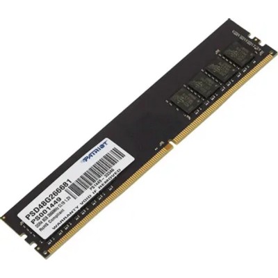 Модуль памяти Patriot DDR4 DIMM 8GB PSD48G266681 PC4-21300, 2666MHz Модуль памяти Patriot DDR4 DIMM 8GB PSD48G266681 PC4-21300, 2666MHz