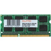 Модуль памяти QUMO DDR3 SODIMM 8GB QUM3S-8G1600C11L PC3-12800, 1600MHz, 1.35V OEM/RTL