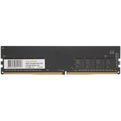 Модуль памяти QUMO DDR4 DIMM 16GB QUM4U-16G2666N19 PC4-21300, 2666MHz Модуль памяти QUMO DDR4 DIMM 16GB QUM4U-16G2666N19 PC4-21300, 2666MHz
