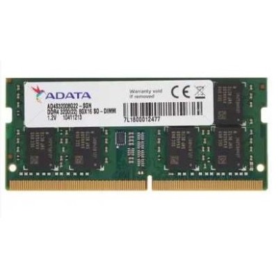 Модуль памяти ADATA 8GB DDR4 3200 SO-DIMM Premier AD4S32008G22-SGN, CL22, 1.2V Модуль памяти ADATA 8GB DDR4 3200 SO-DIMM Premier AD4S32008G22-SGN, CL22, 1.2V