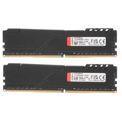 Модуль памяти Kingston DDR4 DIMM 32GB Kit 2x16Gb KF432C16BBK2/32 PC4-25600, 3200MHz, CL16 Модуль памяти Kingston DDR4 DIMM 32GB Kit 2x16Gb KF432C16BBK2/32 PC4-25600, 3200MHz, CL16