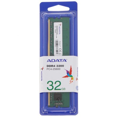Модуль памяти A-data DDR4 DIMM 32GB PC25600 DDR4 AD4U320032G22-SGN Модуль памяти A-data DDR4 DIMM 32GB PC25600 DDR4 AD4U320032G22-SGN