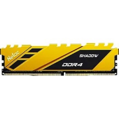 Модуль памяти Память DIMM DDR4 8Gb PC21300 2666MHz CL19 Netac Shadow yellow 1.2V (NTSDD4P26SP-08Y) Модуль памяти Память DIMM DDR4 8Gb PC21300 2666MHz CL19 Netac Shadow yellow 1.2V (NTSDD4P26SP-08Y)