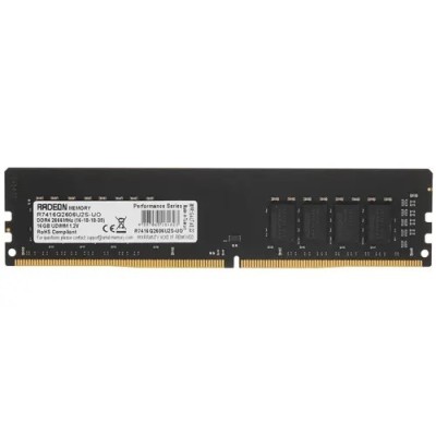 Модуль памяти AMD DDR4 DIMM 16GB R7416G2606U2S-UO PC4-21300, 2666MHz Модуль памяти AMD DDR4 DIMM 16GB R7416G2606U2S-UO PC4-21300, 2666MHz