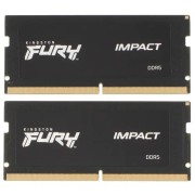 Модуль памяти Память оперативная/ Kingston 32GB 4800MT/s DDR5 CL38 SODIMM (Kit of 2) FURY Impact PnP KF548S38IBK2-32