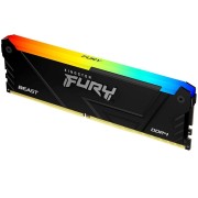 Модуль памяти Kingston DDR4 DIMM 16GB KF432C16BB2A/16 PC4-25600, 3200MHz, CL16 Fury Beast RGB RTL